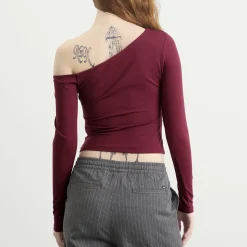 TALA 365 Cupro Gathered Long Sleeve Top