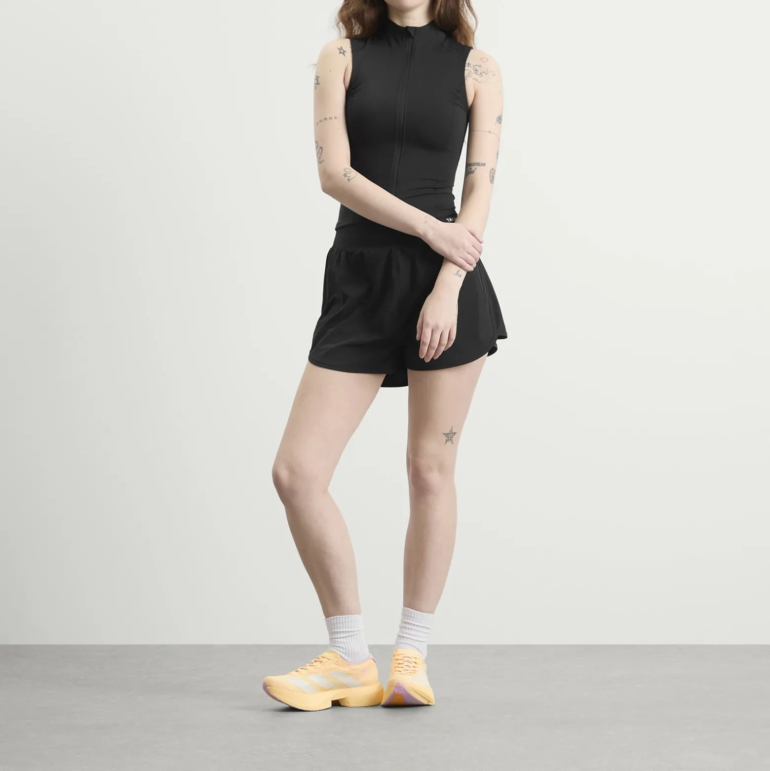 TALA Skinluxe Sleeveless Zip Through Running Top