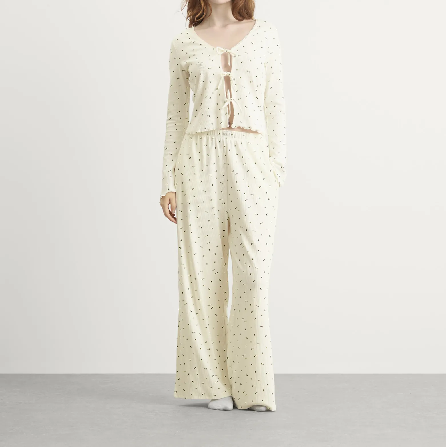 TALA Sleep Lounge Tie Cardigan