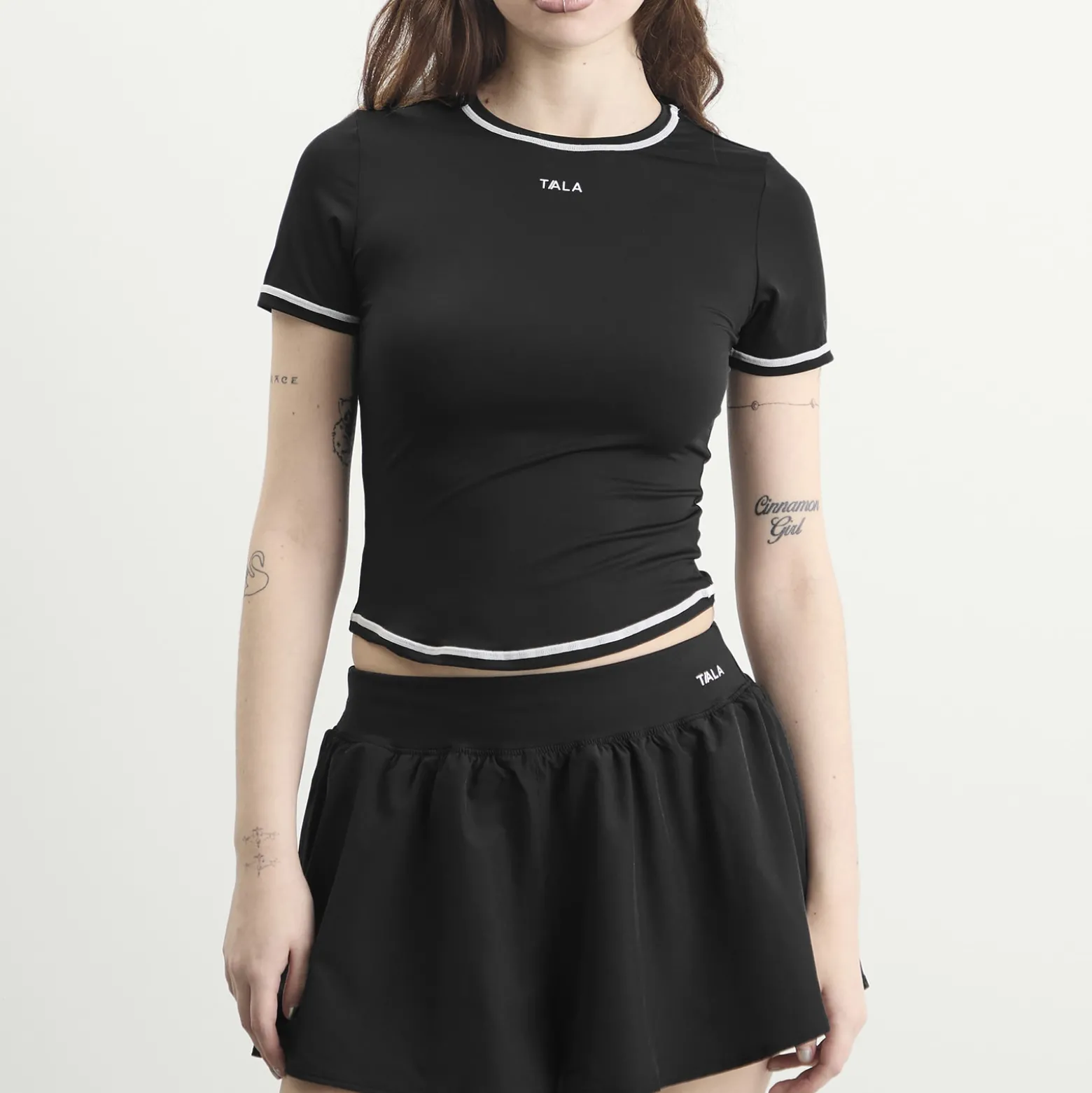 TALA Ultralite Active Contrast Stitch Tee