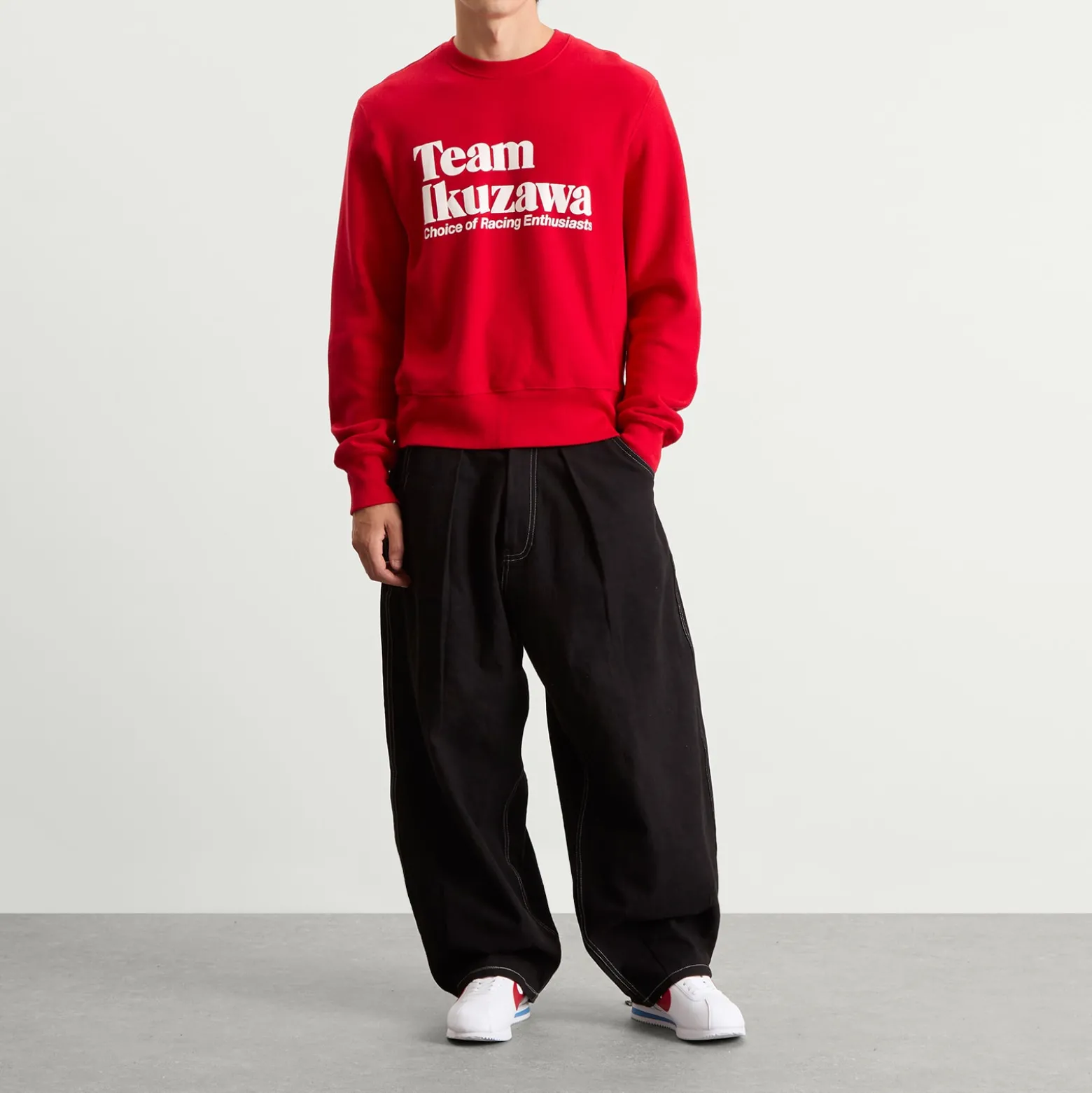 Team Ikuzawa Elbow Patch Logo Sweatshirt
