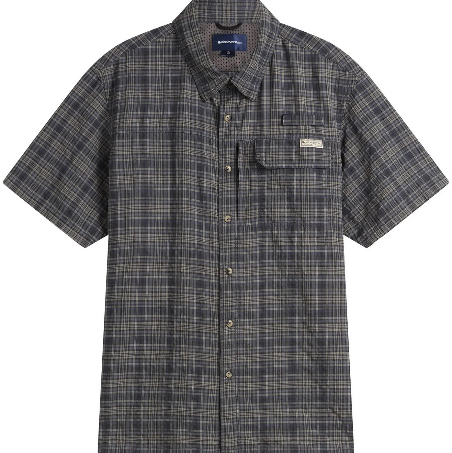 thisisneverthat Plaid Short Sleeve Fishing Shirt