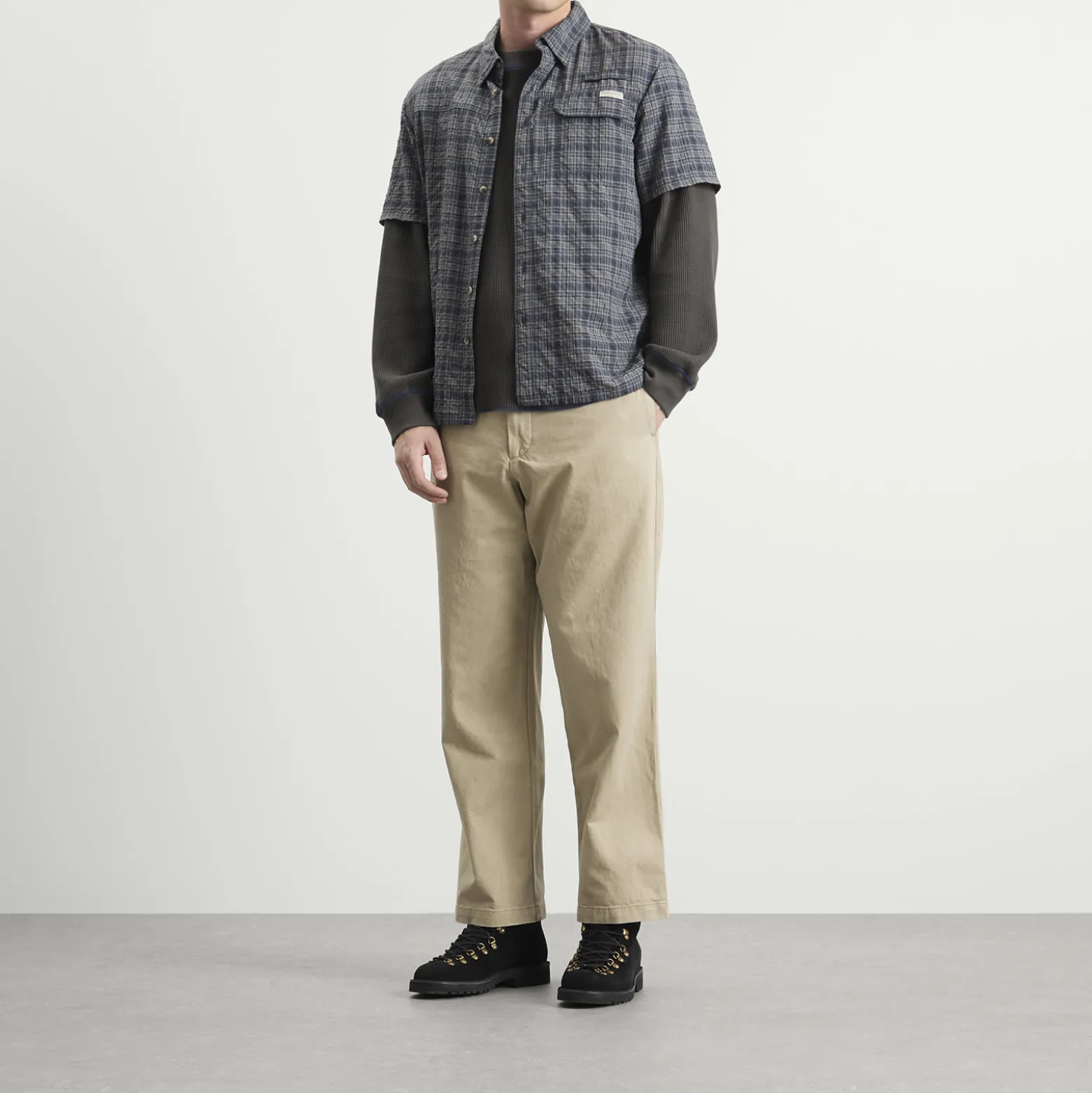 thisisneverthat Plaid Short Sleeve Fishing Shirt