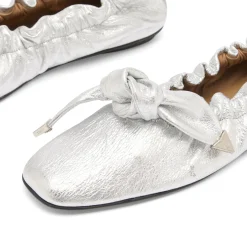 TOGA PULLA Metallic Leather Ballet Shoes