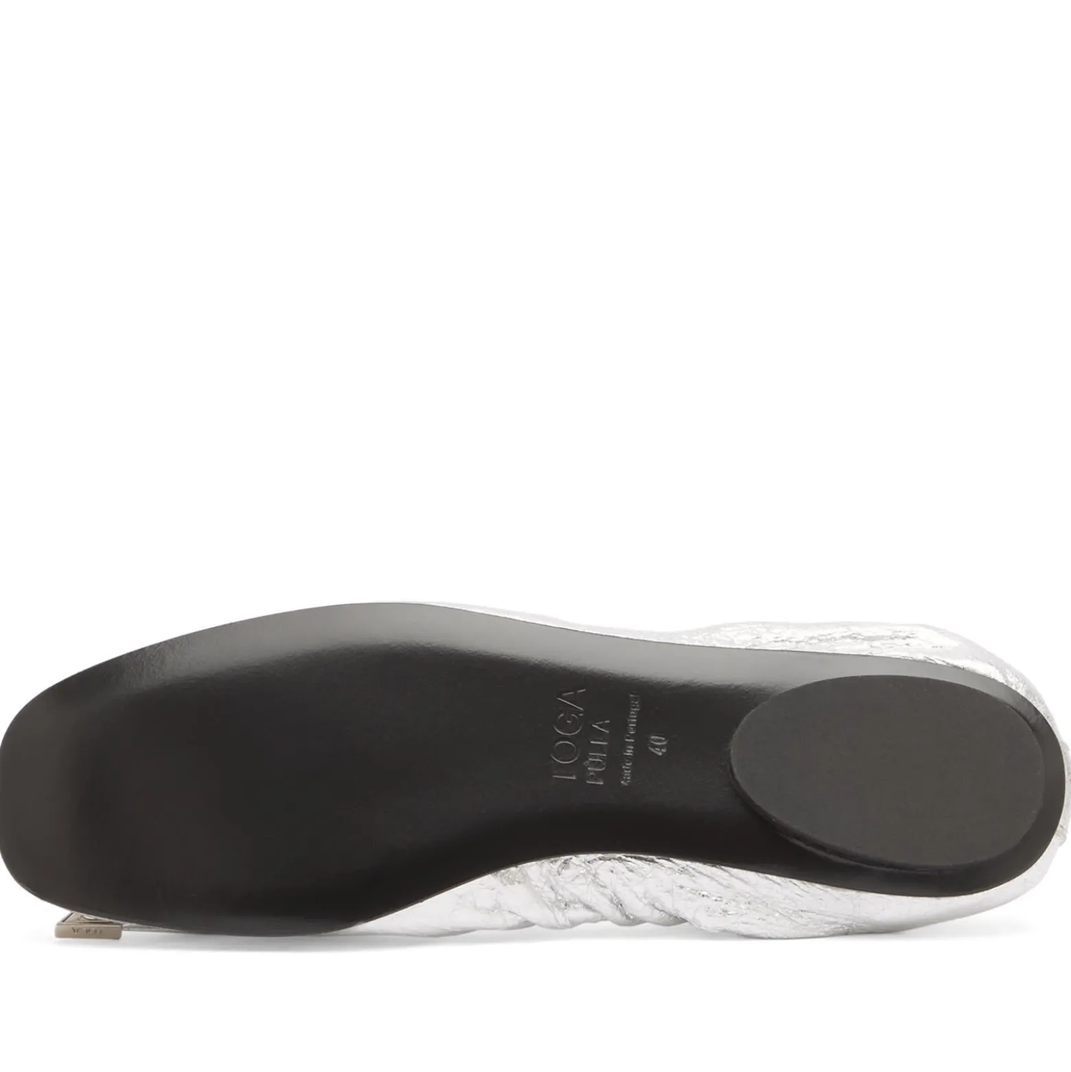TOGA PULLA Metallic Leather Ballet Shoes