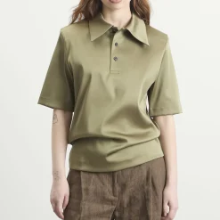 TOGA Satin Stretch Polo Shirt