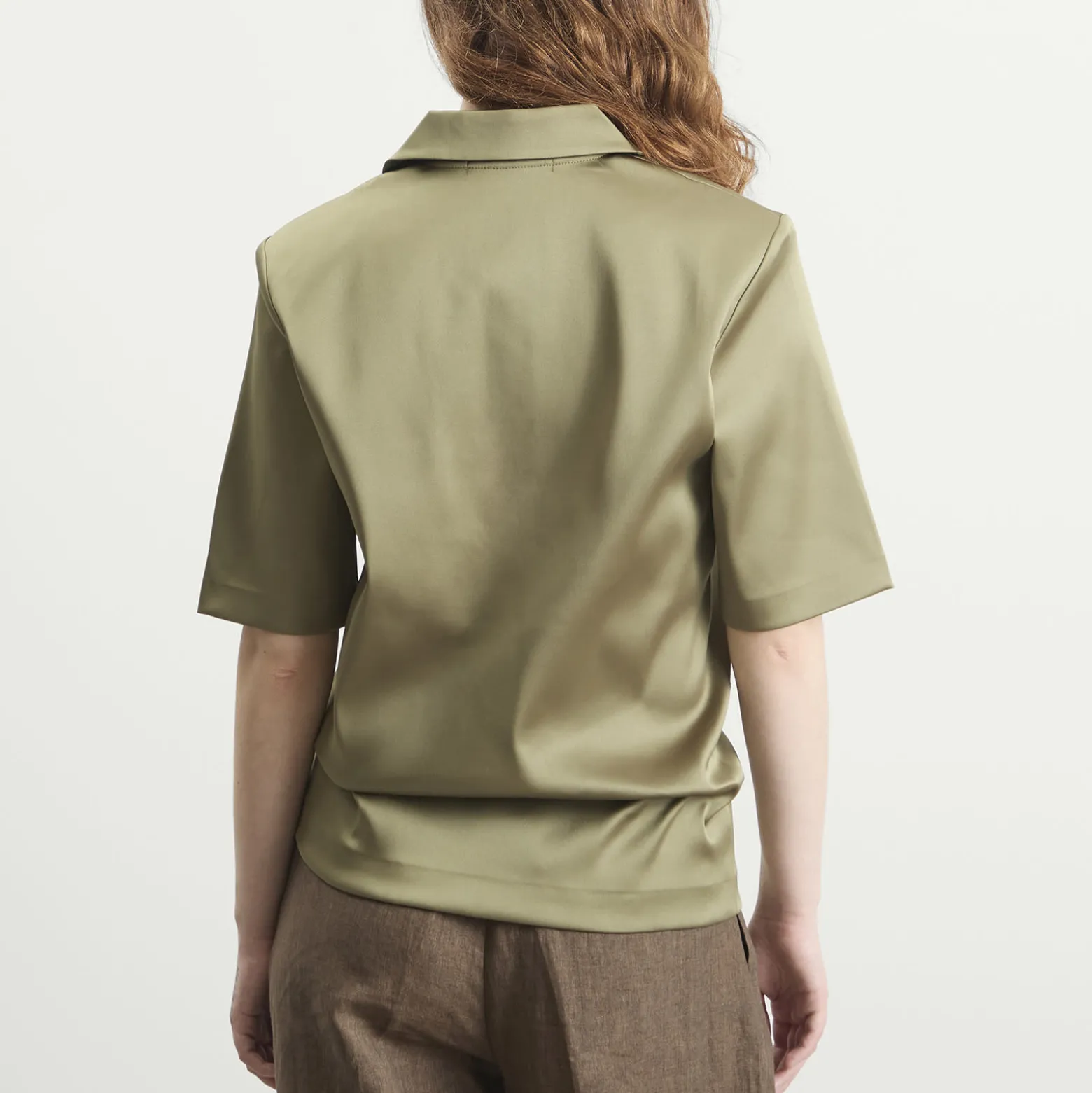 TOGA Satin Stretch Polo Shirt