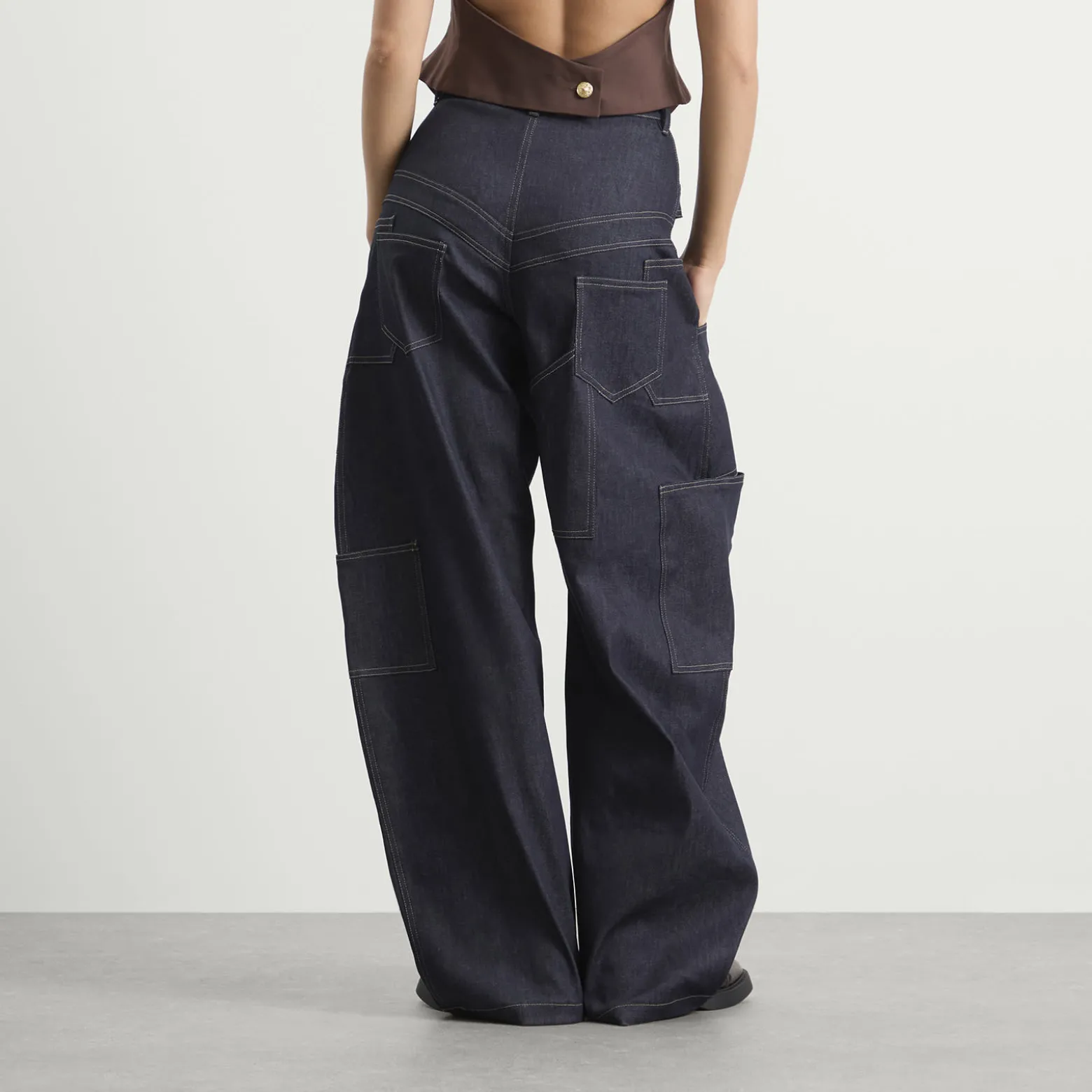 Tolu Coker Banana Pants In Denim