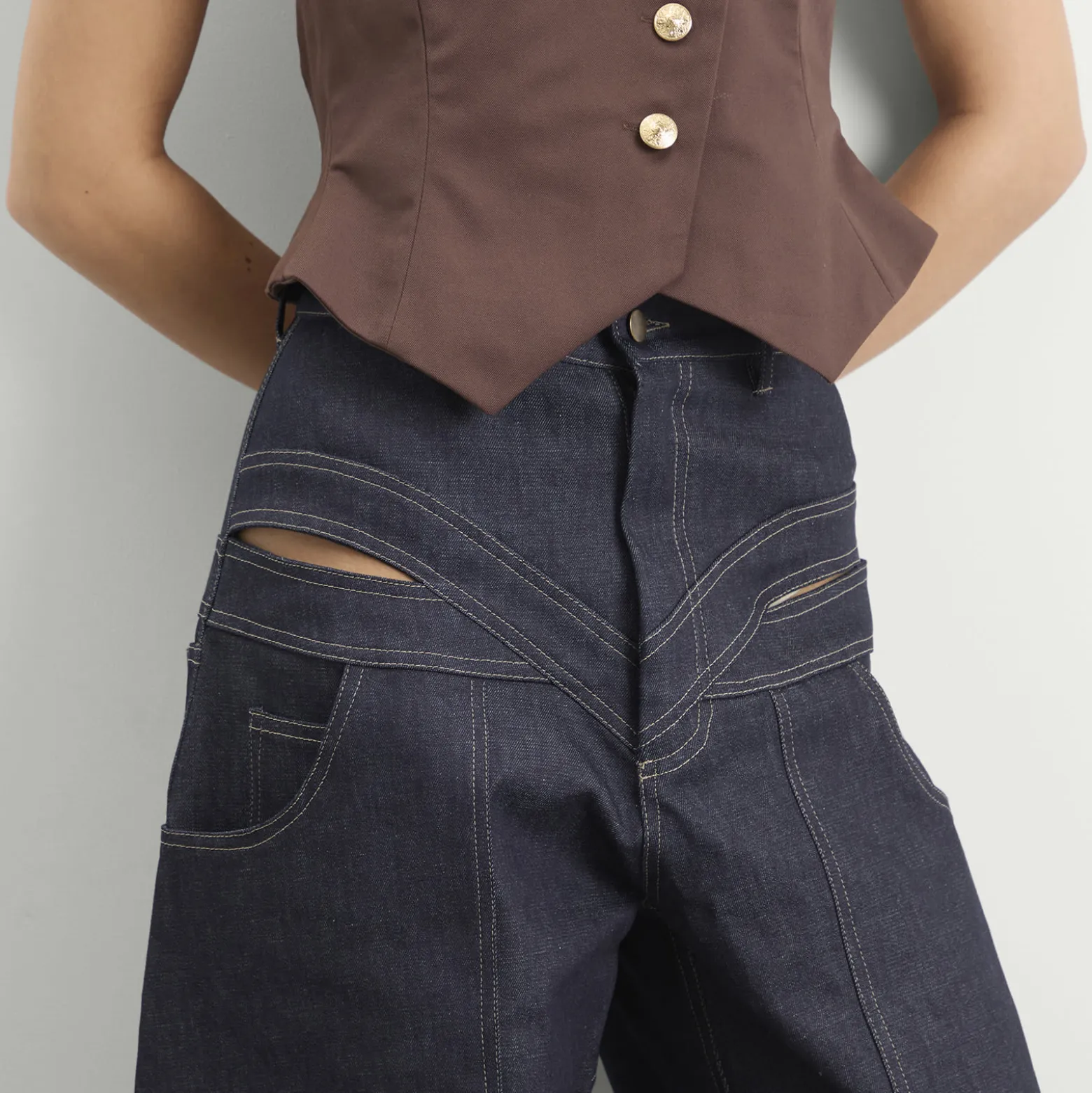 Tolu Coker Banana Pants In Denim