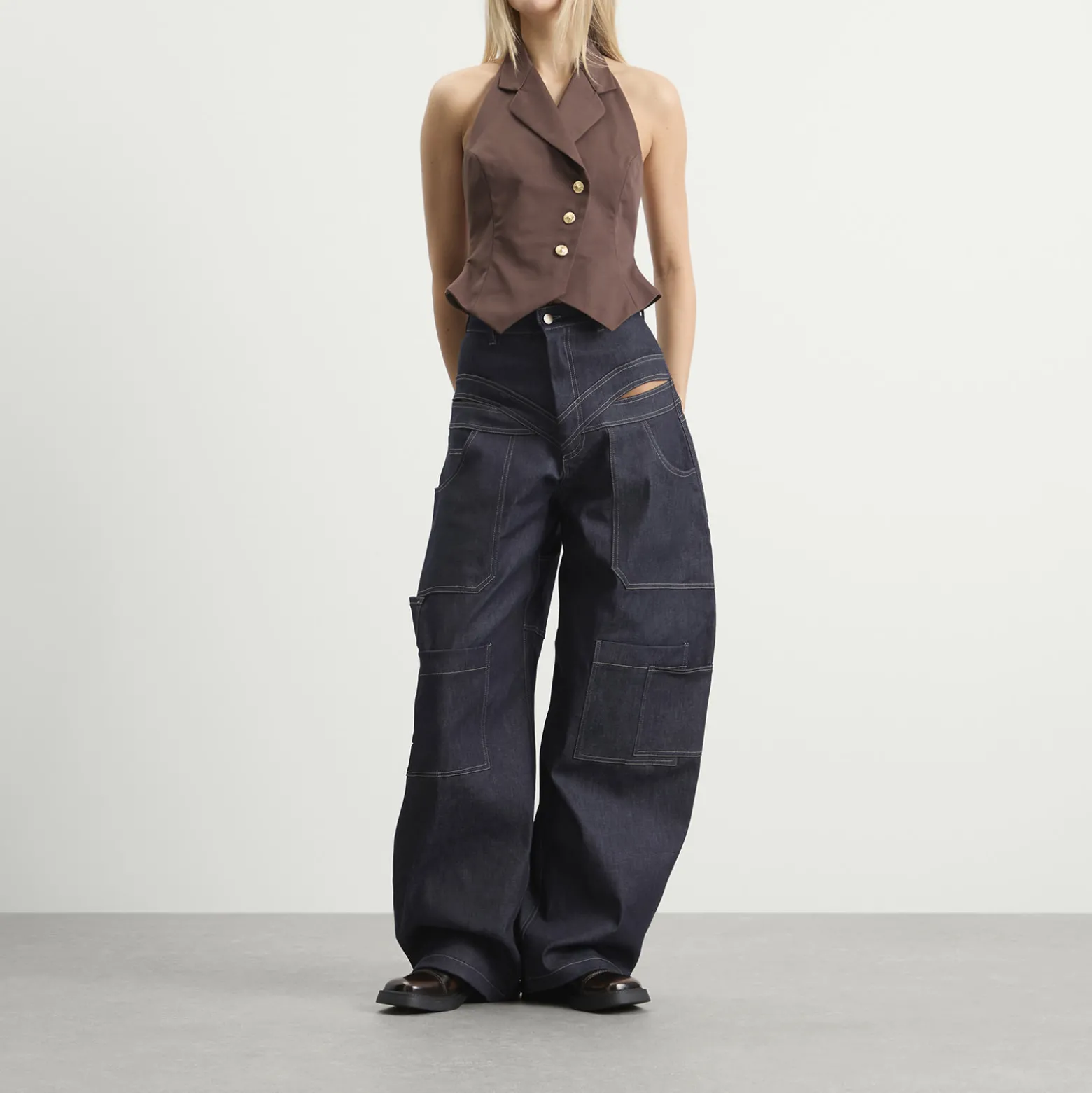 Tolu Coker Halter Waistcoat