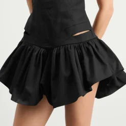 Tolu Coker High Neck Backless Mini Dress