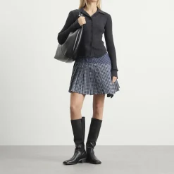 Tolu Coker Kilt Skirt Mini