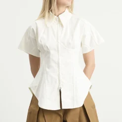 Tolu Coker Panelled Contoured Bustier Blouse
