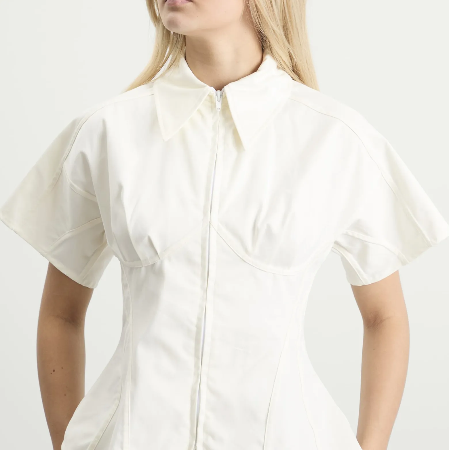 Tolu Coker Panelled Contoured Bustier Blouse