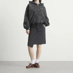 TTT MSW Dog Embroidery Zip Up Hoodie