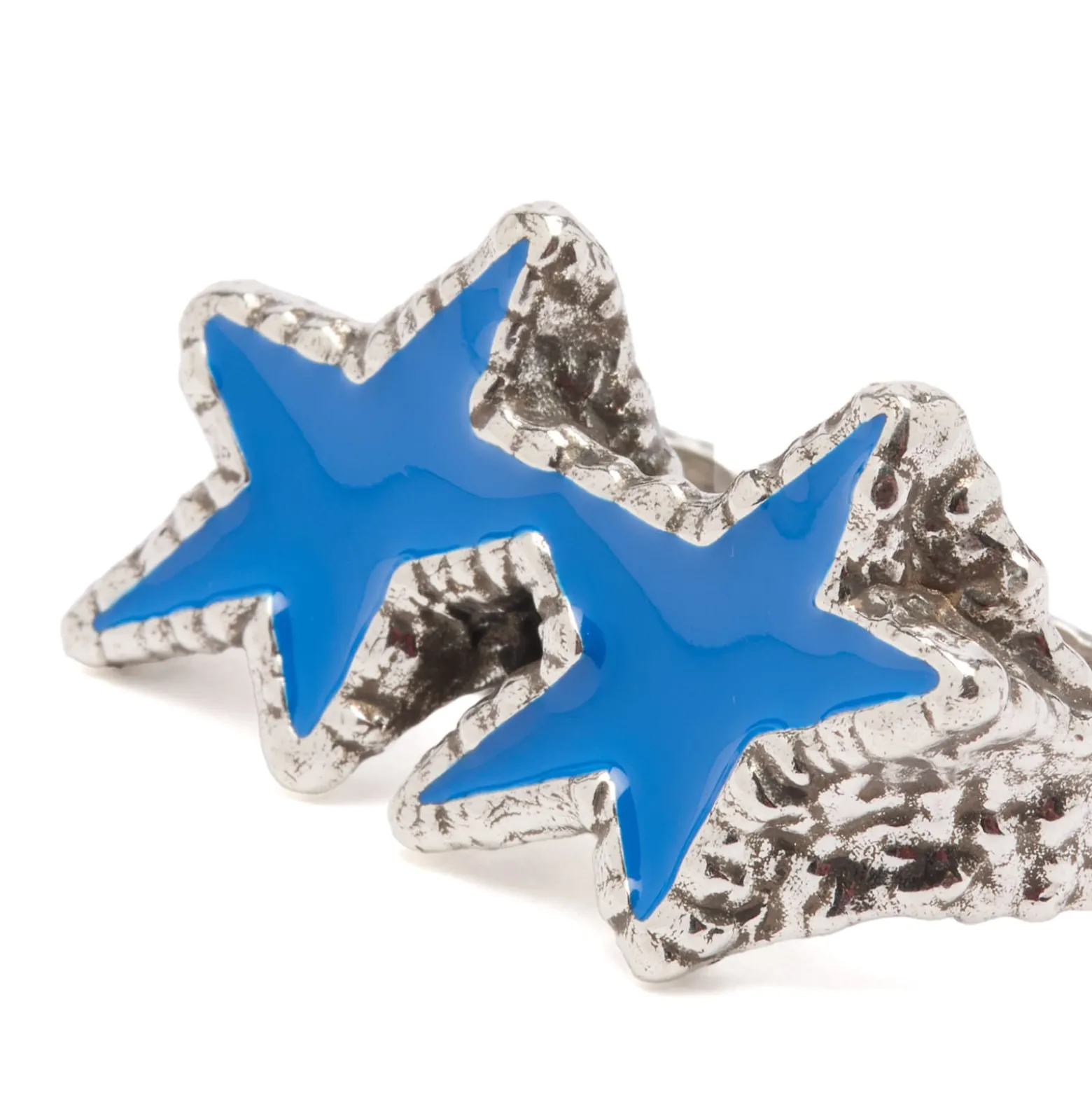 TwoJeys Blue Melted Stars Knuckle Ring Presented by END.