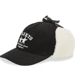 TwoJeys Heavy Silver Black Earflap Cap