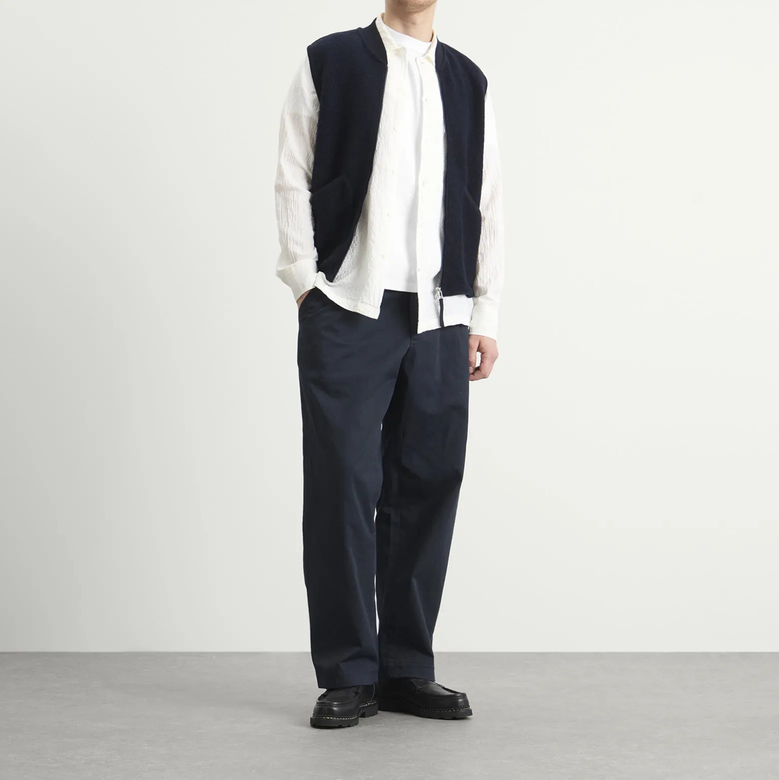 Universal Works Arten Seersucker Attendant Overshirt