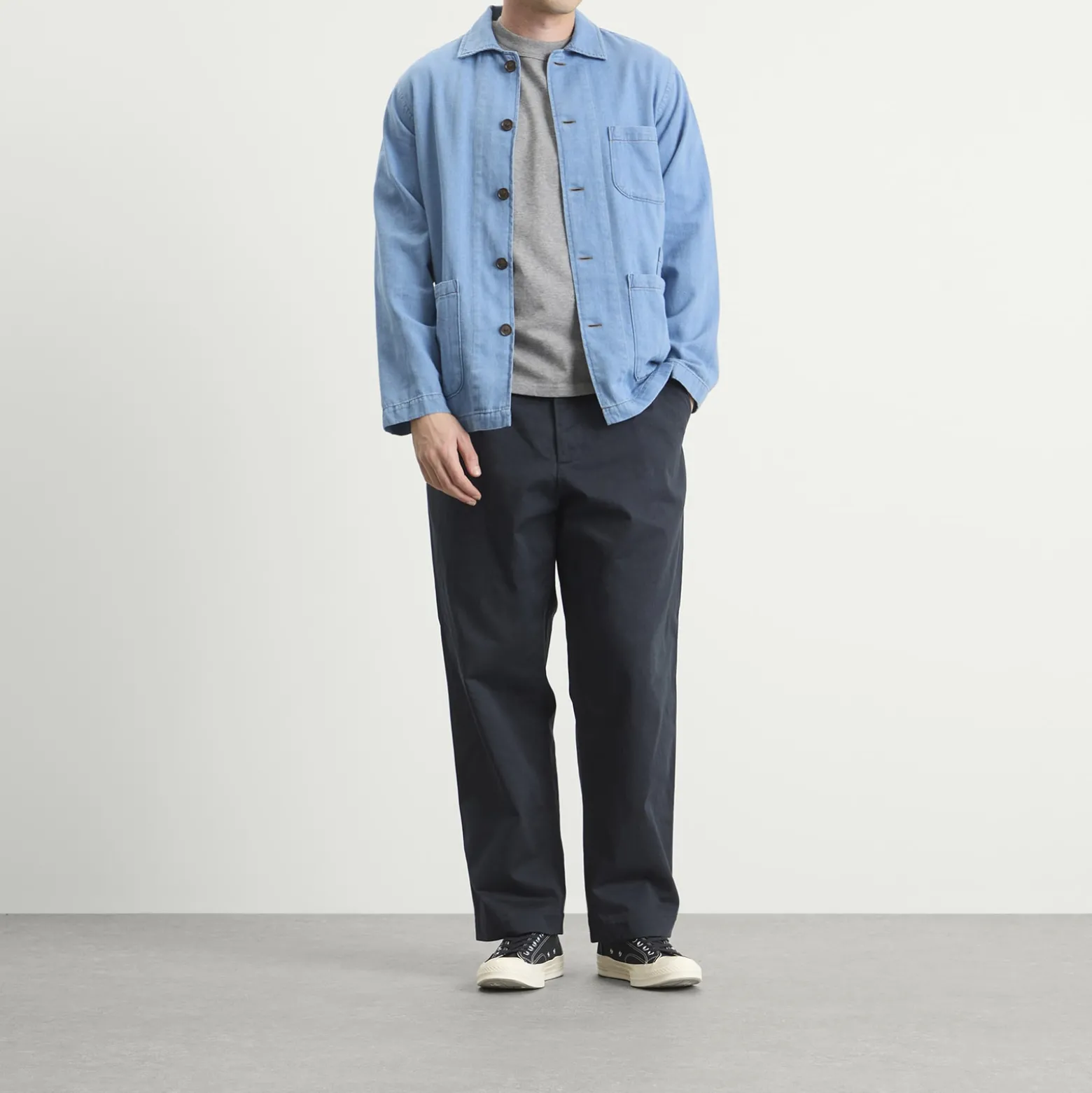 Universal Works Herringbone Bakers Overshirt