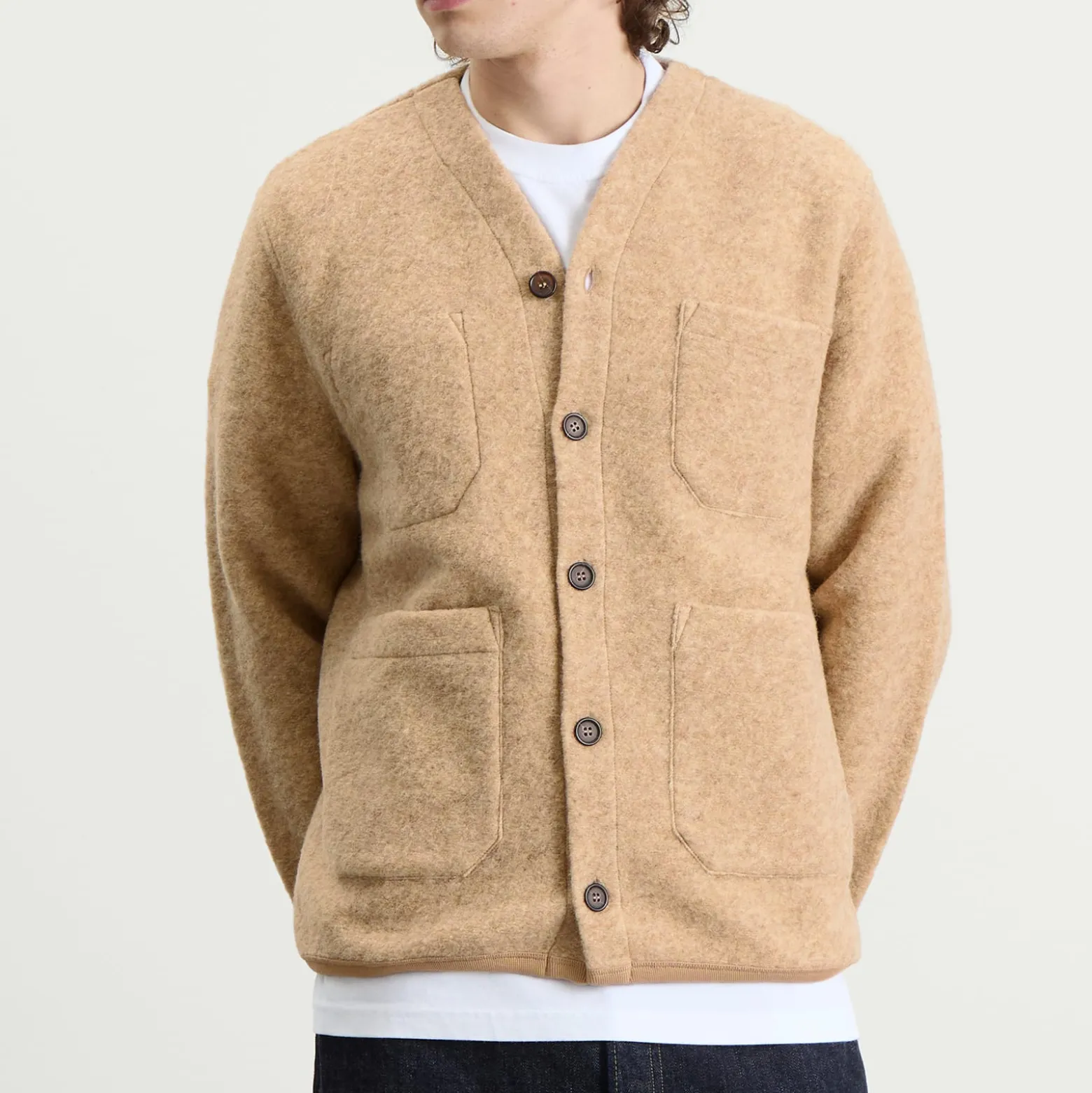 Universal Works Wool Fleece Cardigan
