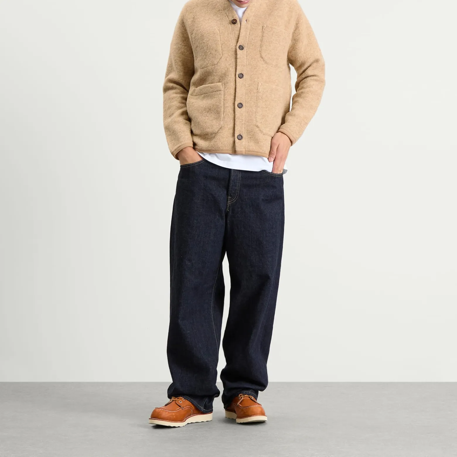 Universal Works Wool Fleece Cardigan