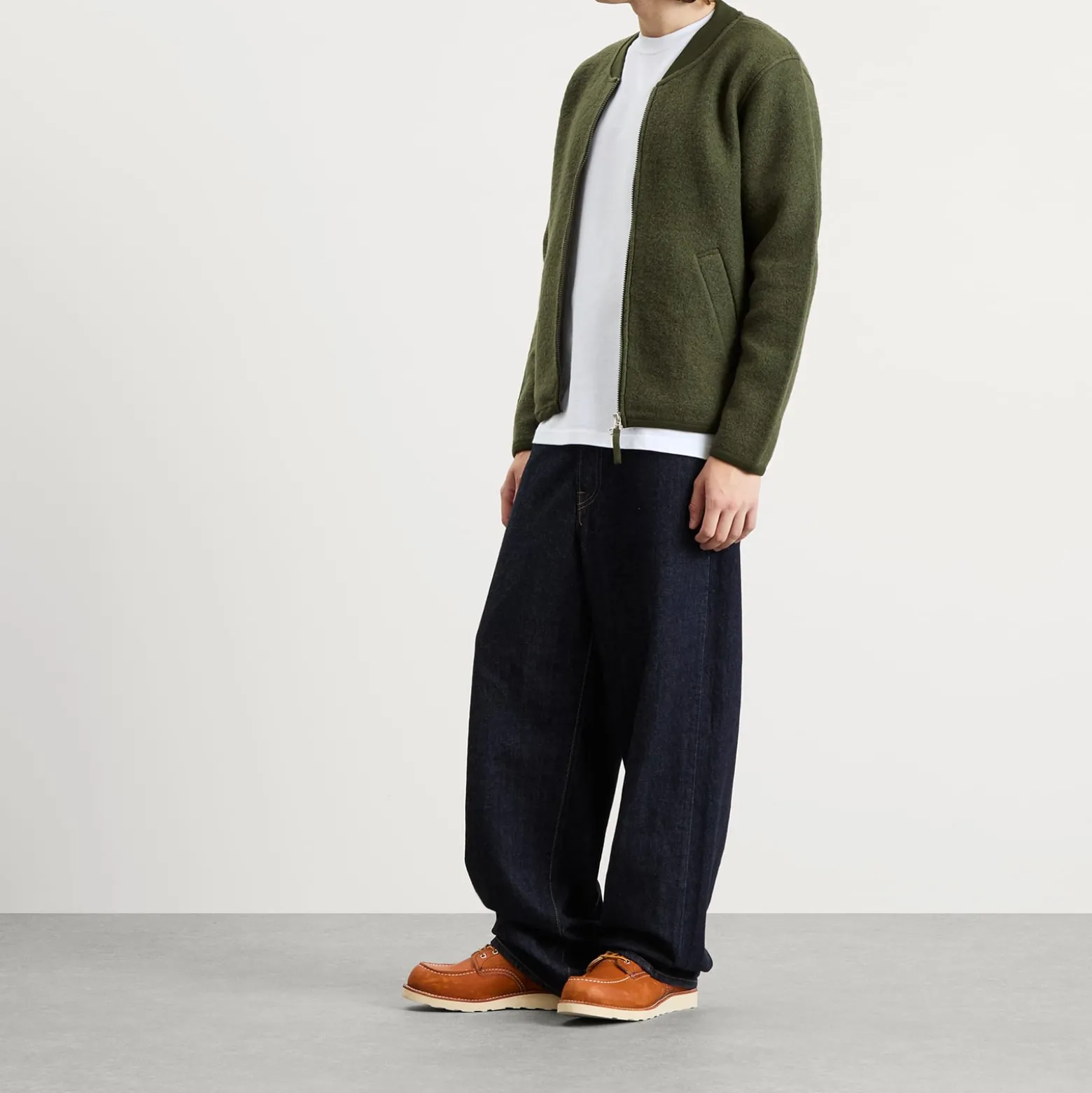 Universal Works Wool Fleece Zip Bomber - Presented by END.