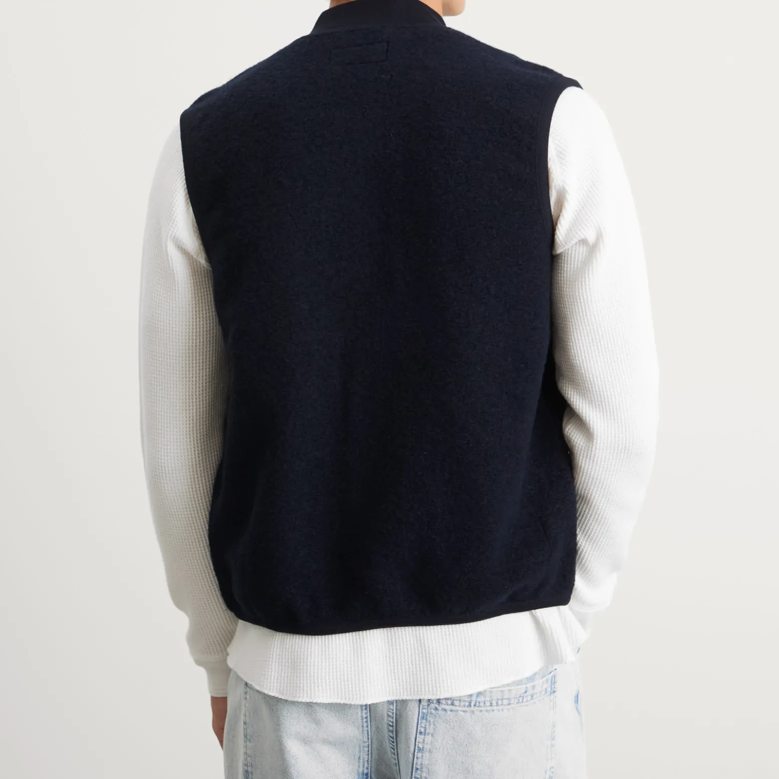 Universal Works Wool Fleece Zip Waistcoat