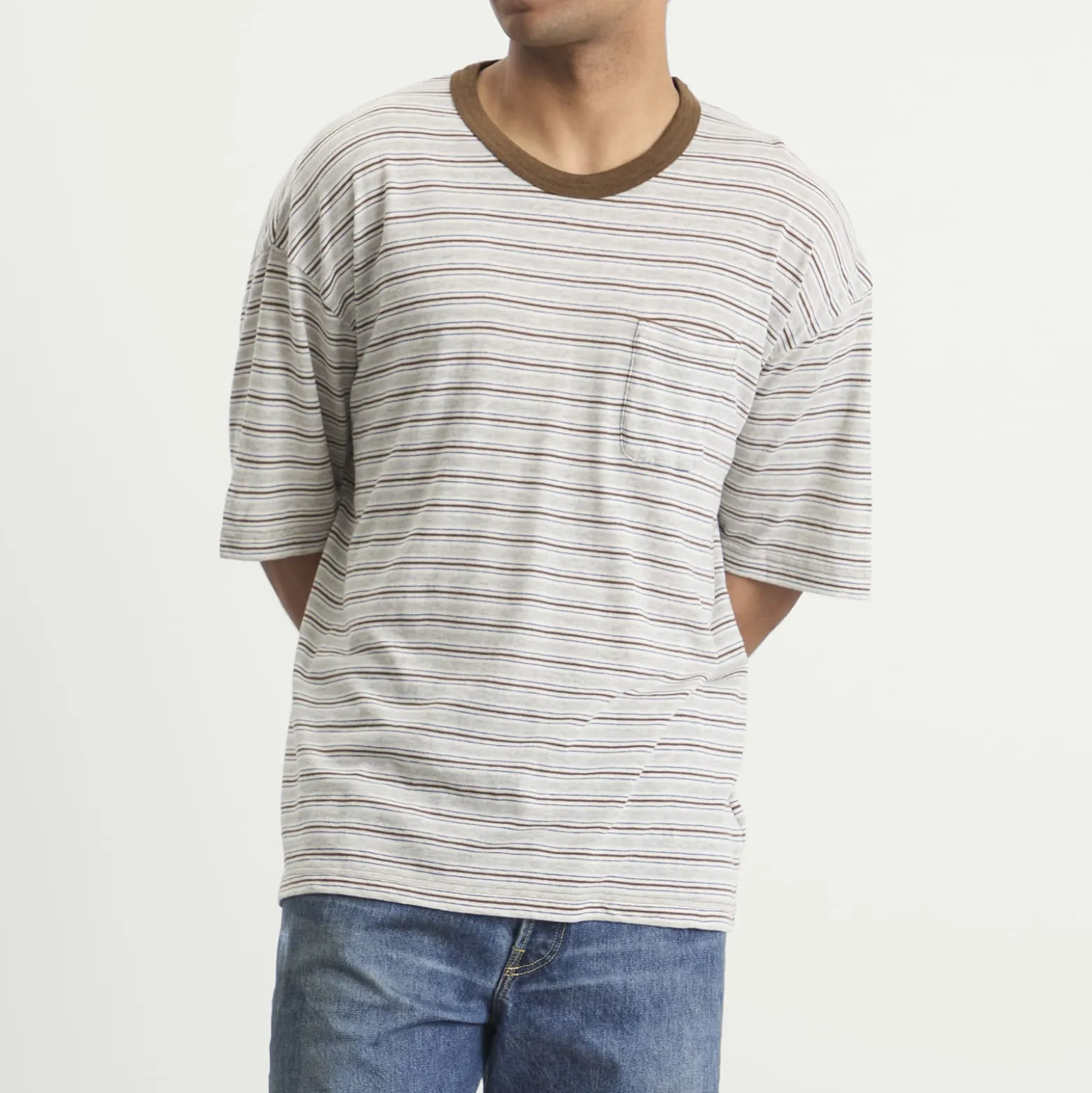 Visvim Mondo Border Stripe T-Shirt