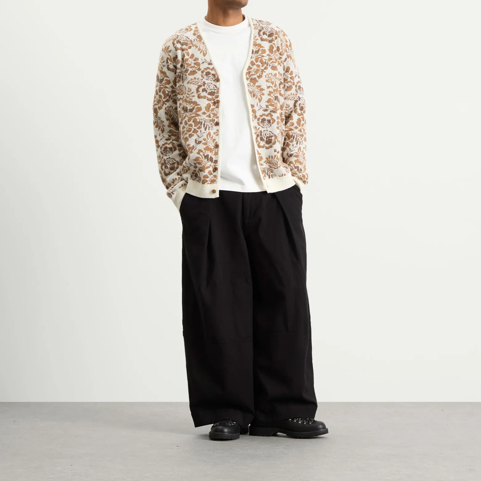 Wax London Alban Floral Jacquard Cardigan
