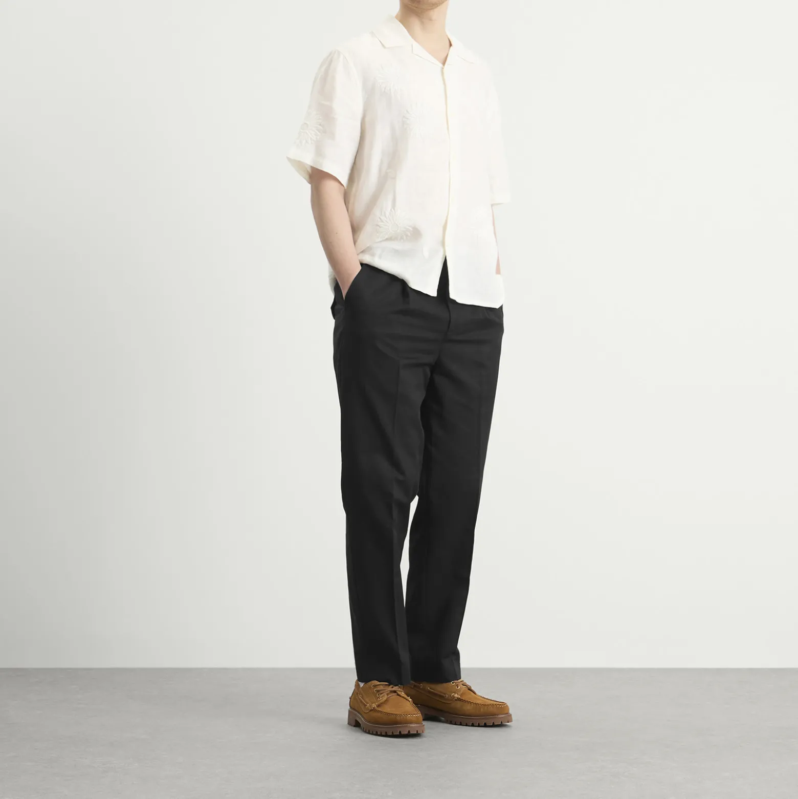 Wax London Aubyn Pleated Trousers