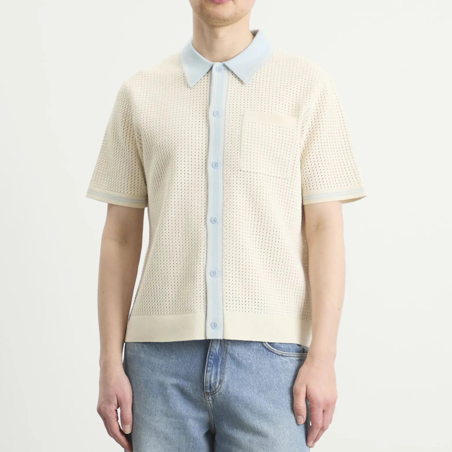 Wax London Belle Tipped Pointelle Shirt