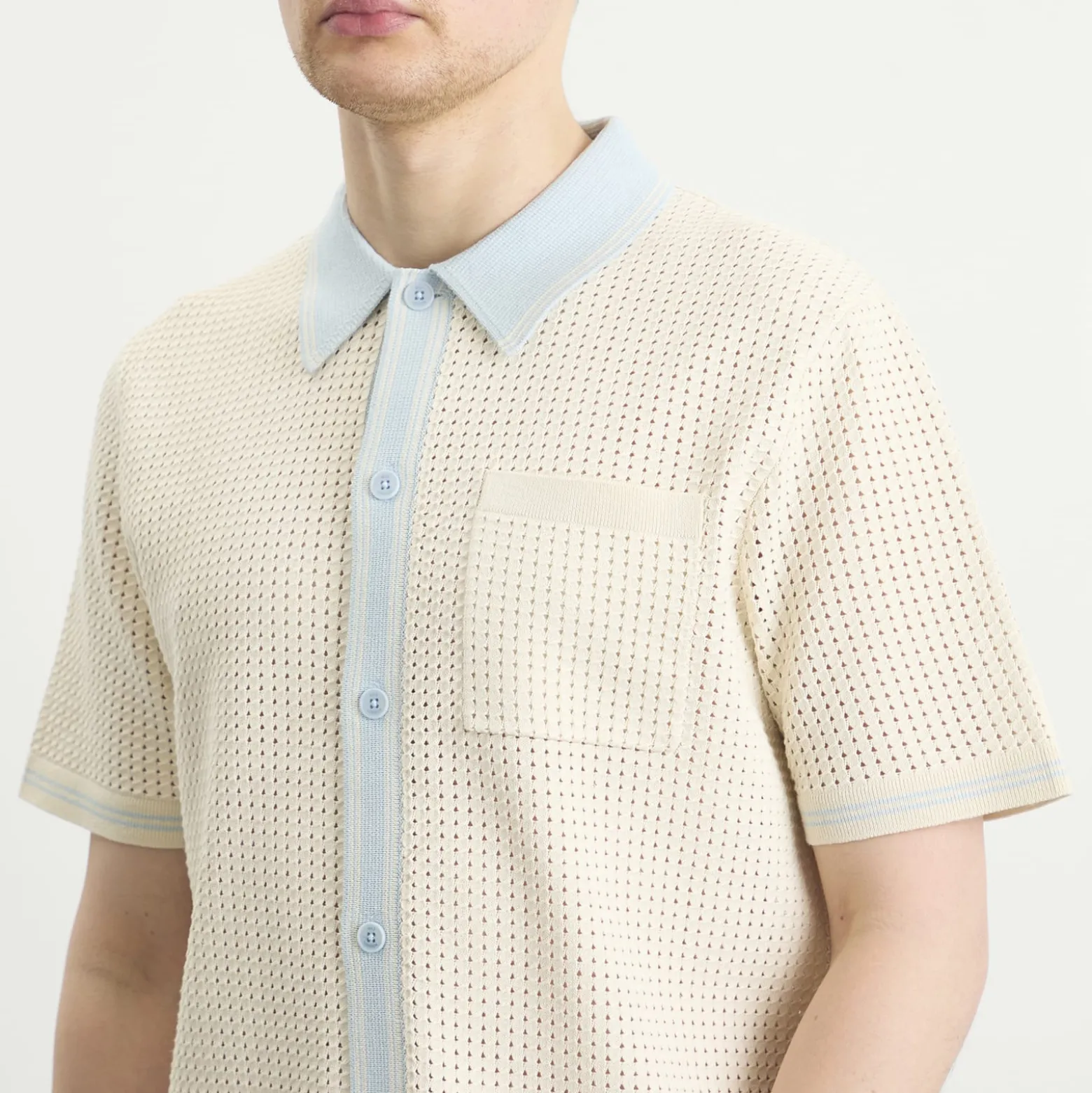Wax London Belle Tipped Pointelle Shirt