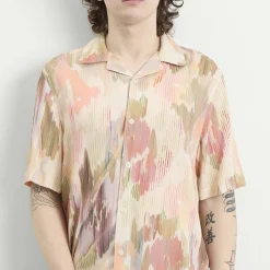 Wax London Didcot Corrigated Floral Vacation Shirt