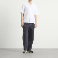 Wax London Didcot Double Weave Grid Vacation Shirt