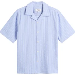 Wax London Didcot Seersucker Stripe Vacation Shirt