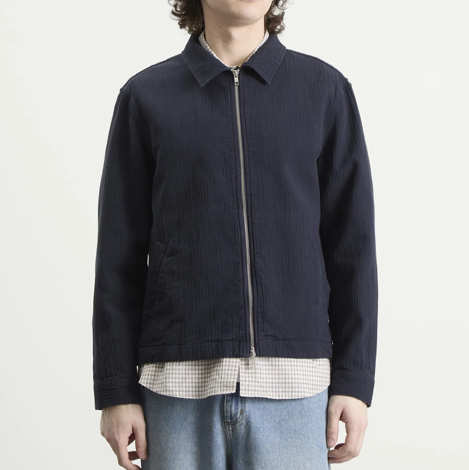 Wax London Eldon Cotton Linen Crinkle Jacket