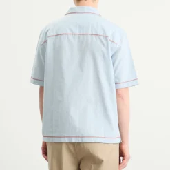 Wax London Keats Dahlia Embroidery Vacation Shirt