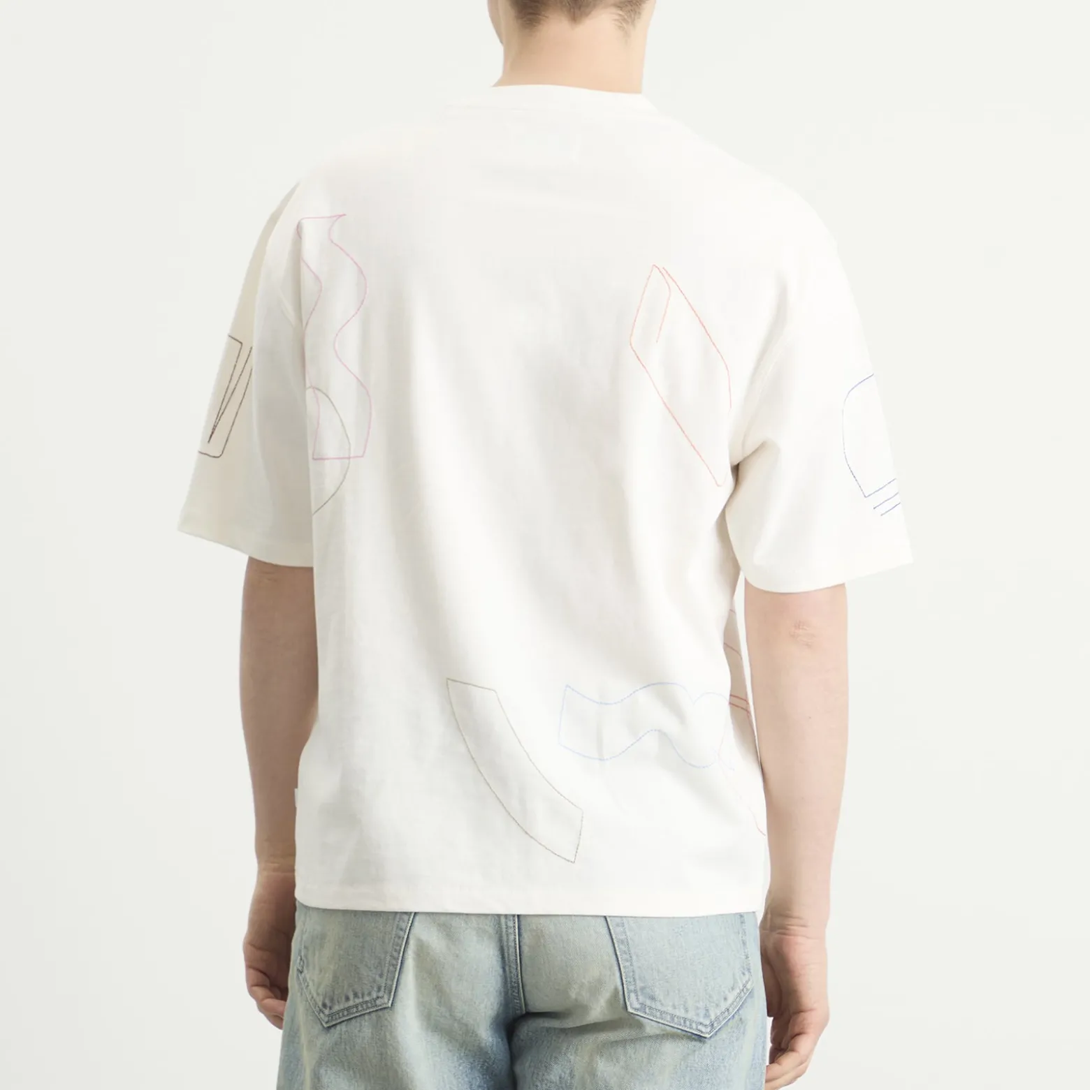 Wax London Milton Shapes Embroidery T-Shirt