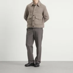 Wax London Newgate Melange Wool Jacket