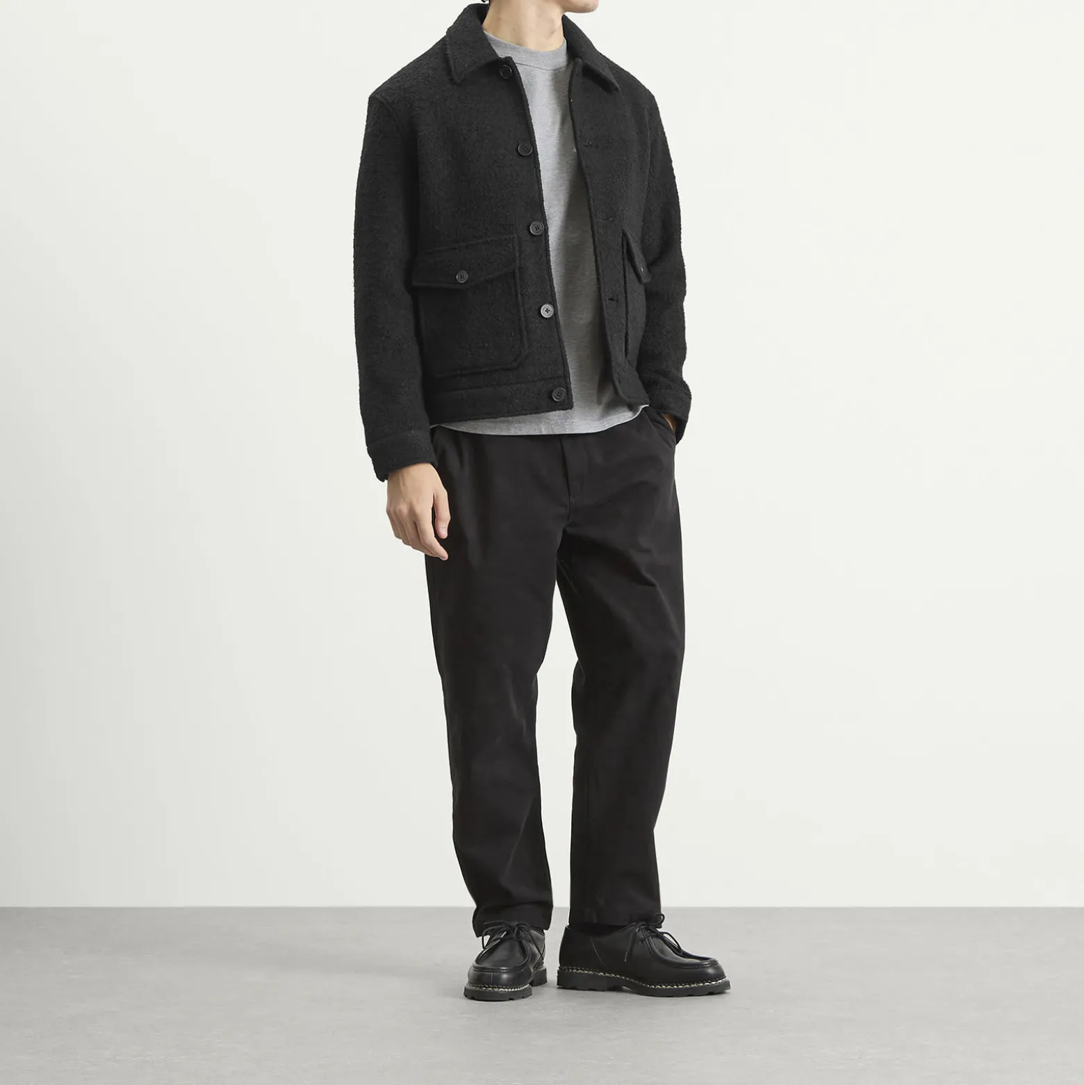 Wax London Newgate Melange Wool Jacket