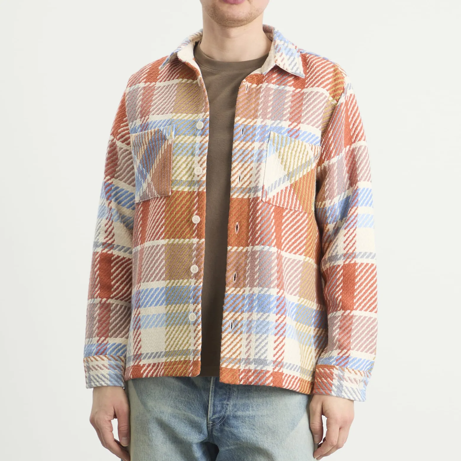Wax London Whiting Bude Check Overshirt