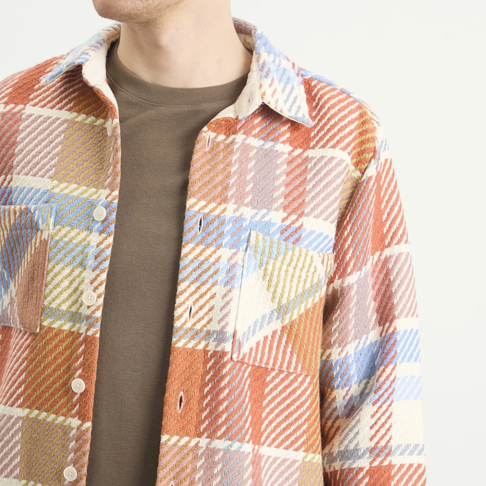 Wax London Whiting Bude Check Overshirt