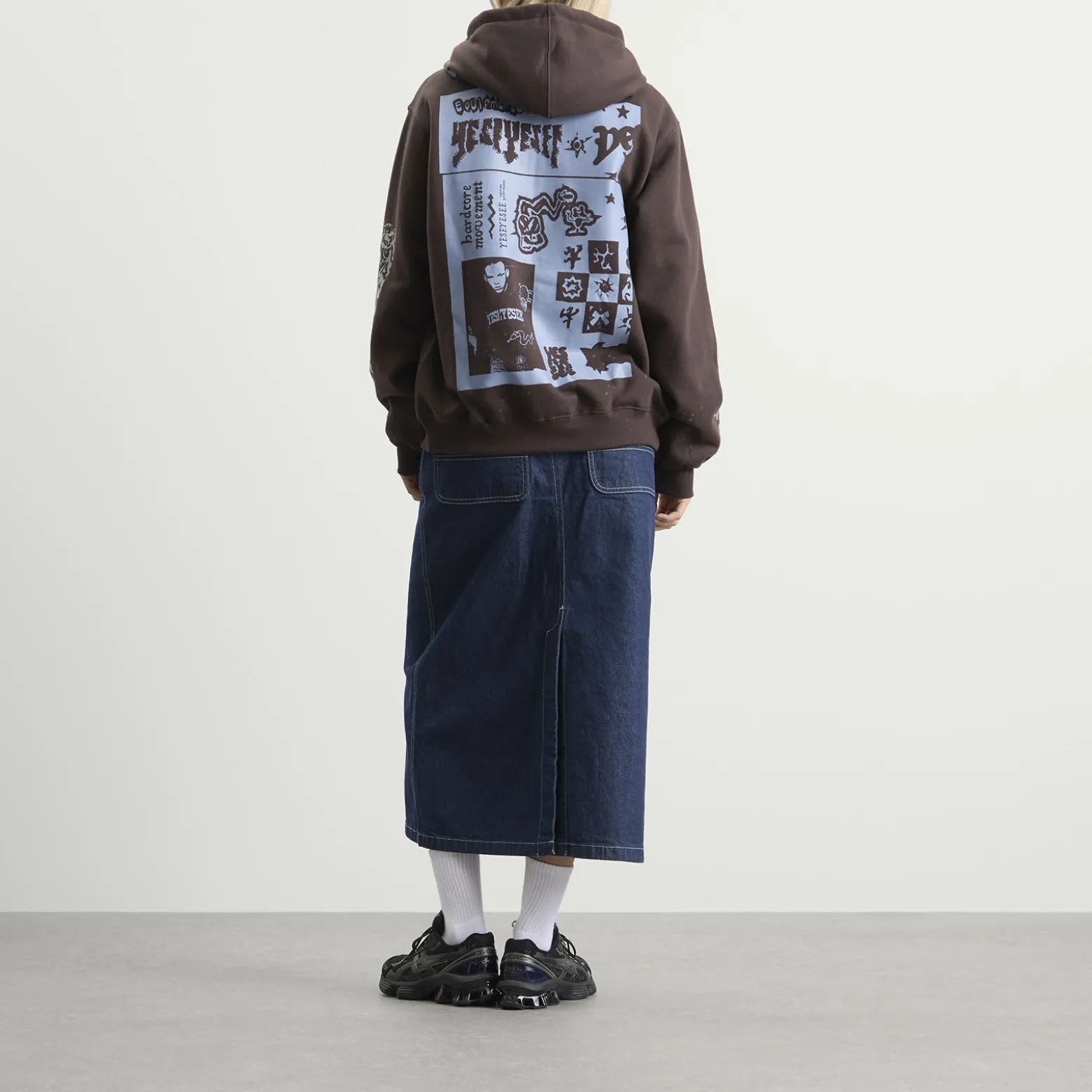 YESEYESEE Scanned Zip-up Hoodie