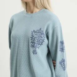 YESEYESEE Y.E.S Stamp Waffle Long Sleeve
