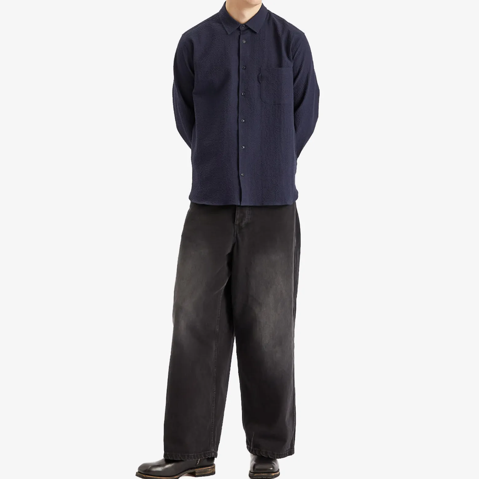 YMC Curtis Seersucker Shirt