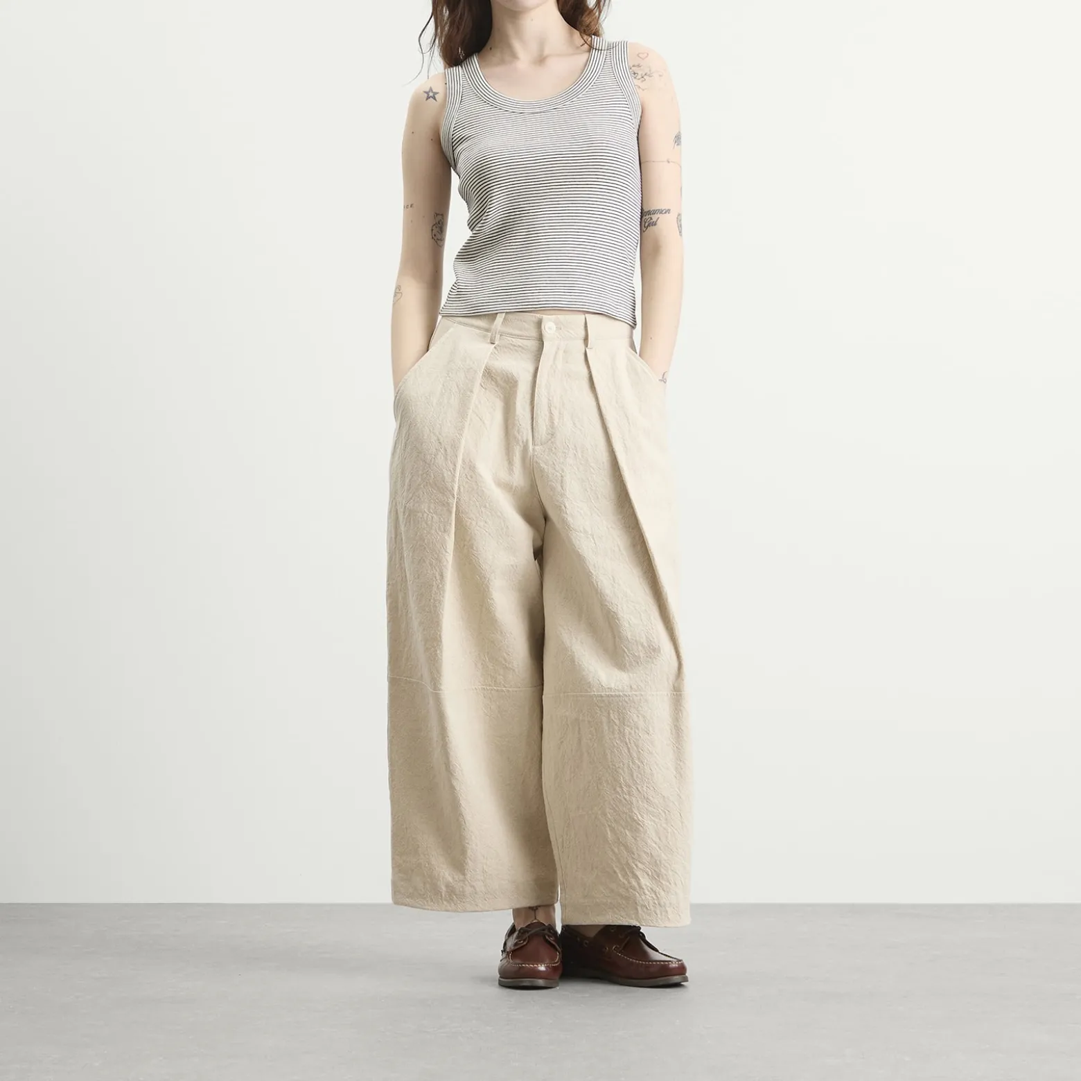 YMC Deadbeat Linen Trousers
