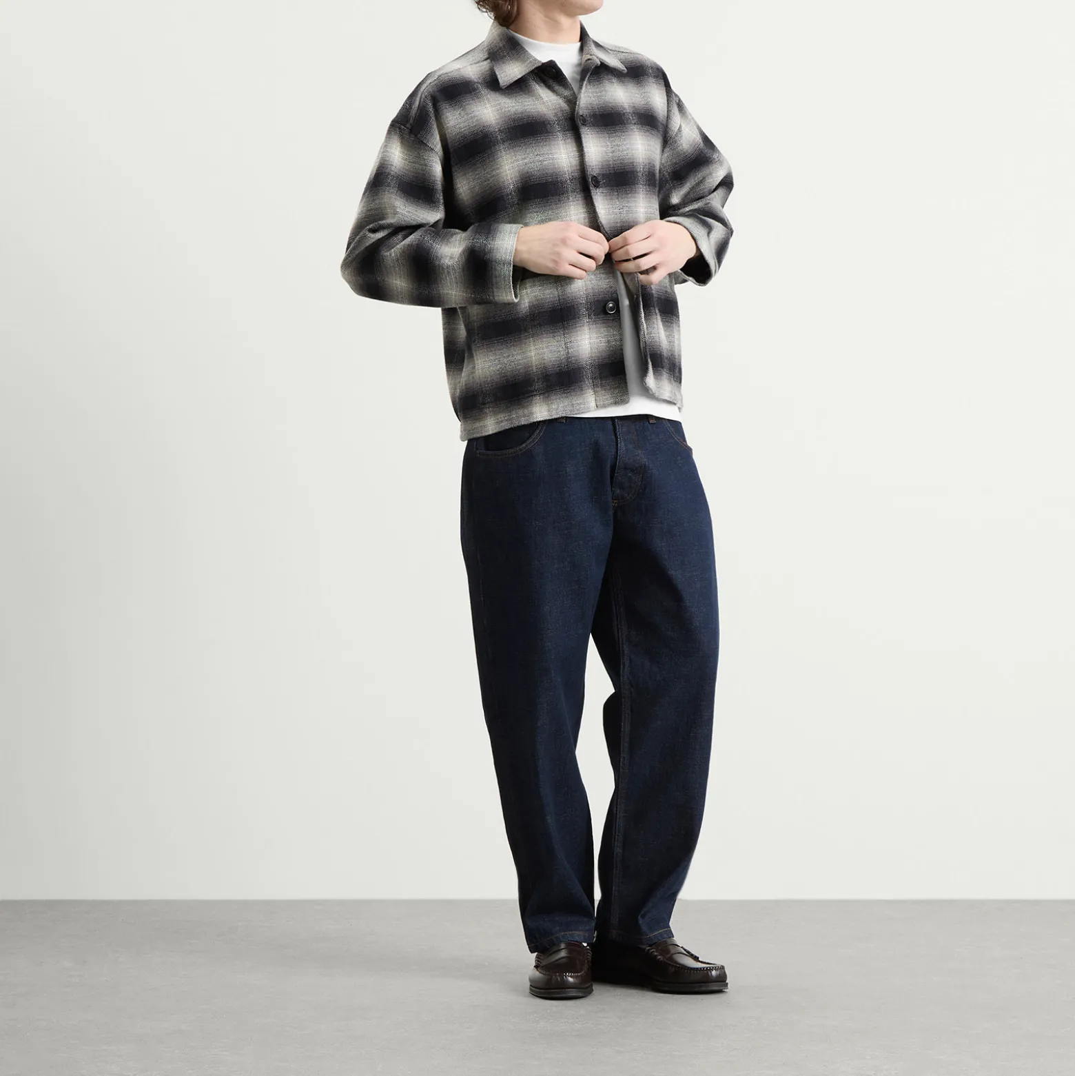 YMC PJ Check Flannel Overshirt
