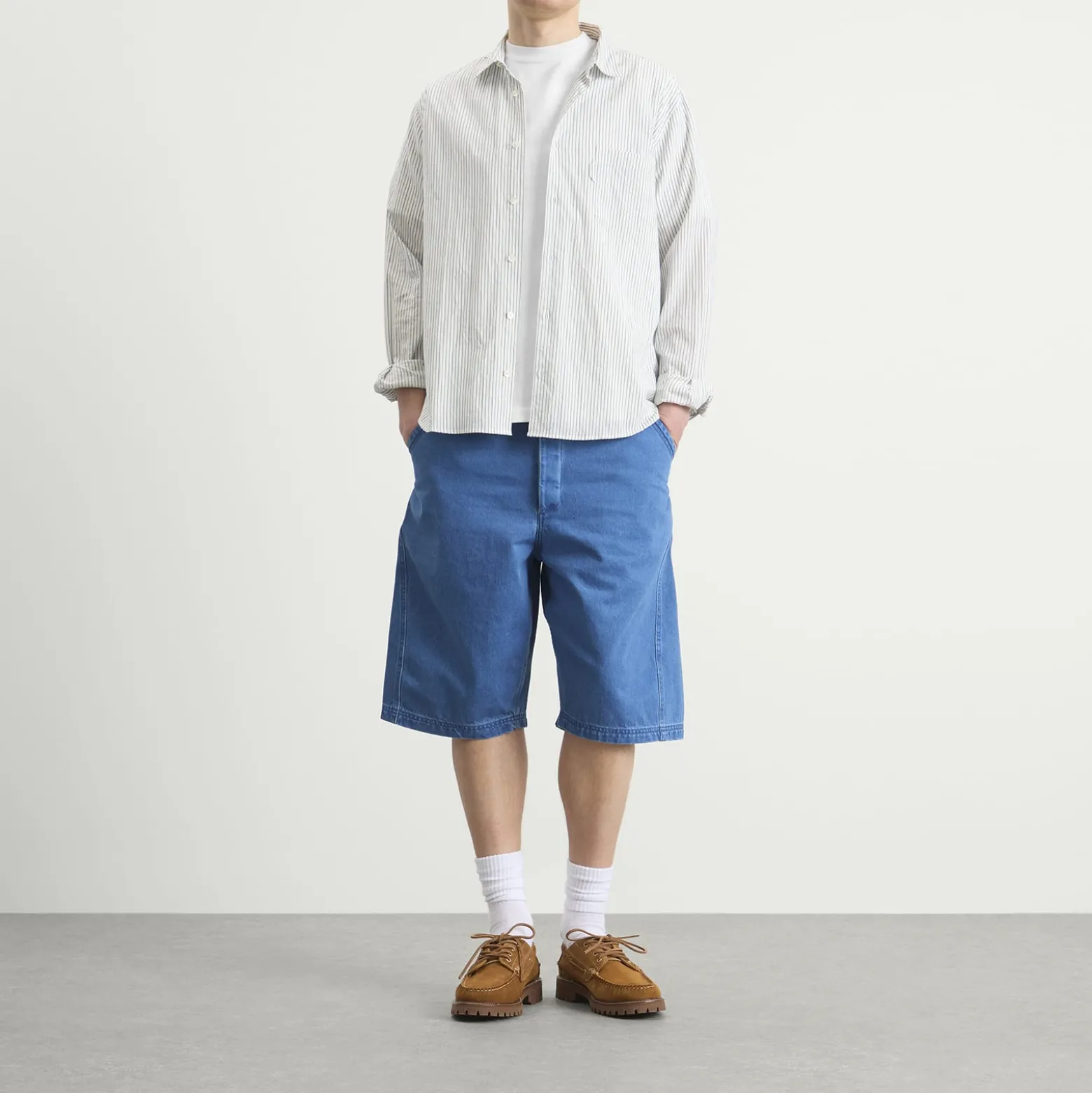 YMC 90'S Denim Twisted Shorts