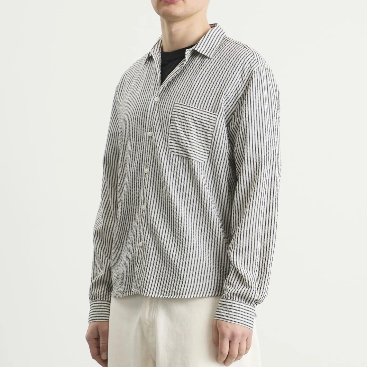 YMC Seersucker Stripe Curtis Shirt