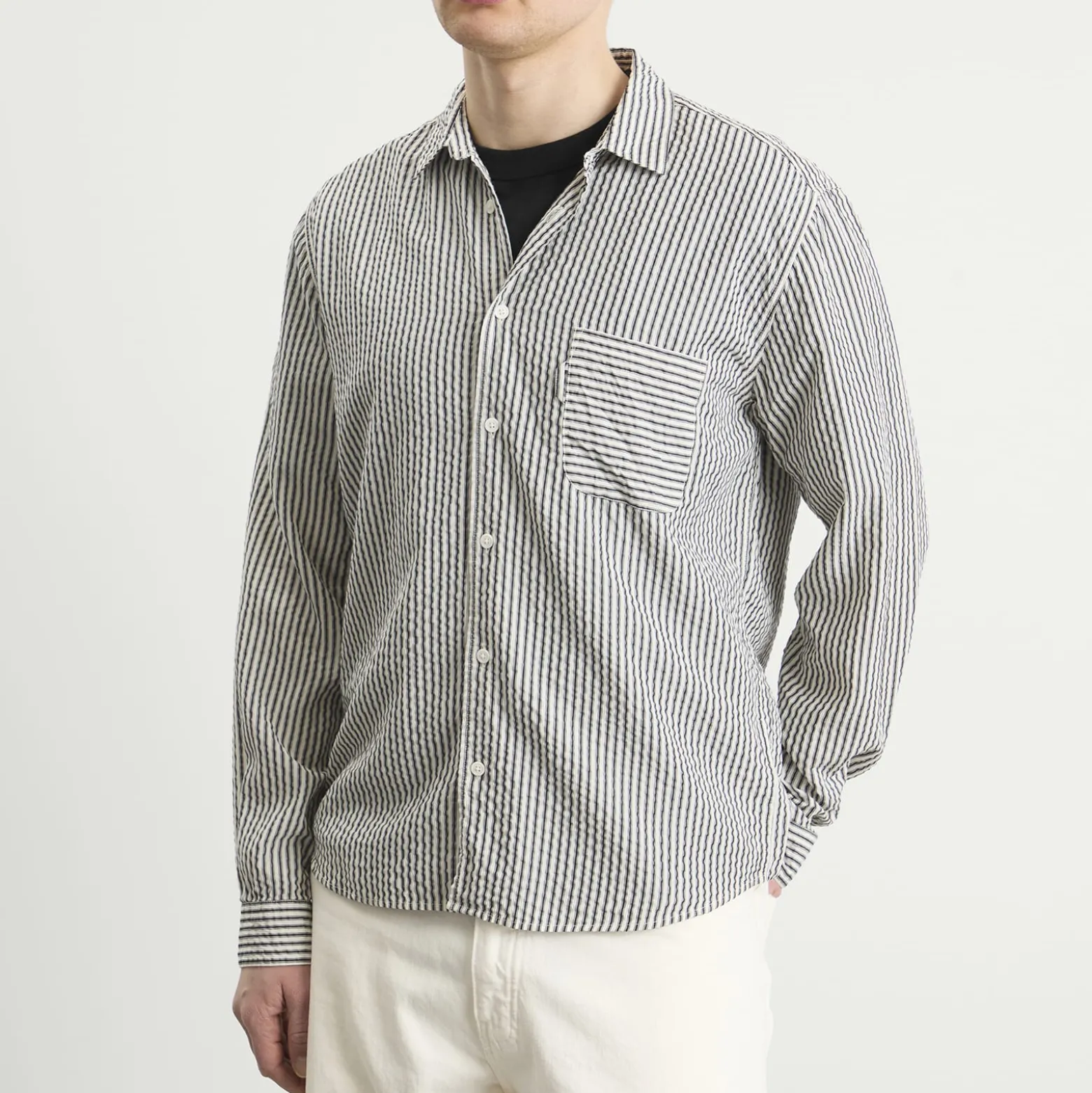 YMC Seersucker Stripe Curtis Shirt